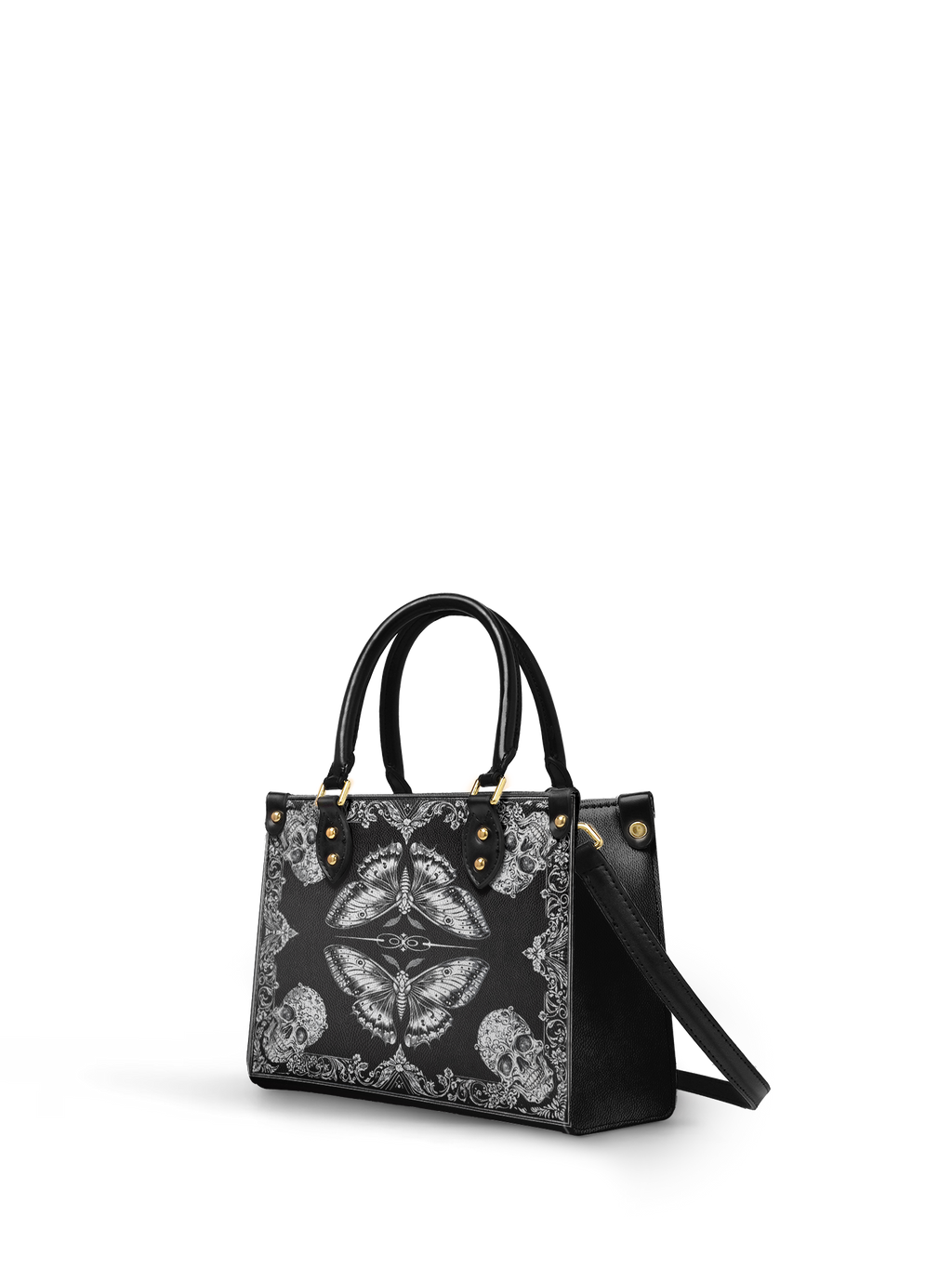 "Mothwing" - Yellow Interior - Small Leather Handbag