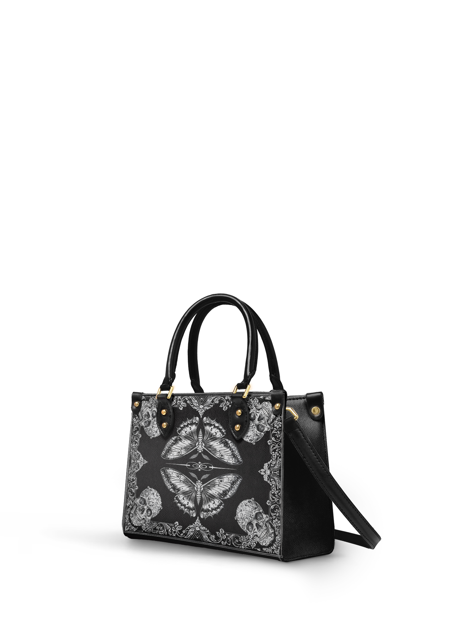 "Mothwing" - Yellow Interior - Small Leather Handbag