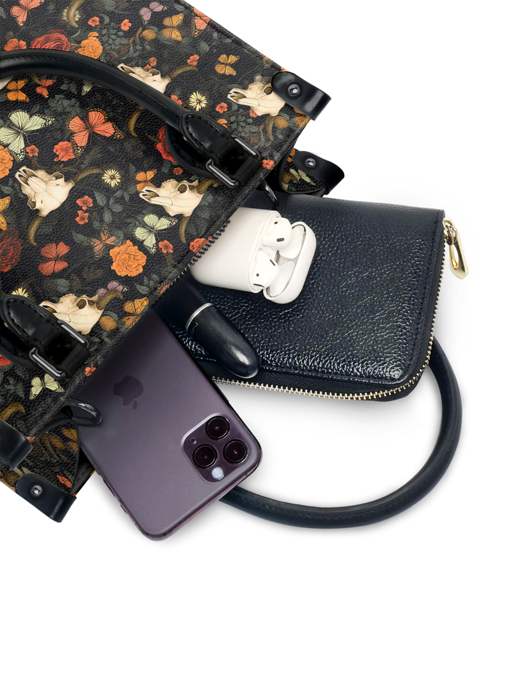 "Thornfall" - Black Interior - Small Leather Handbag
