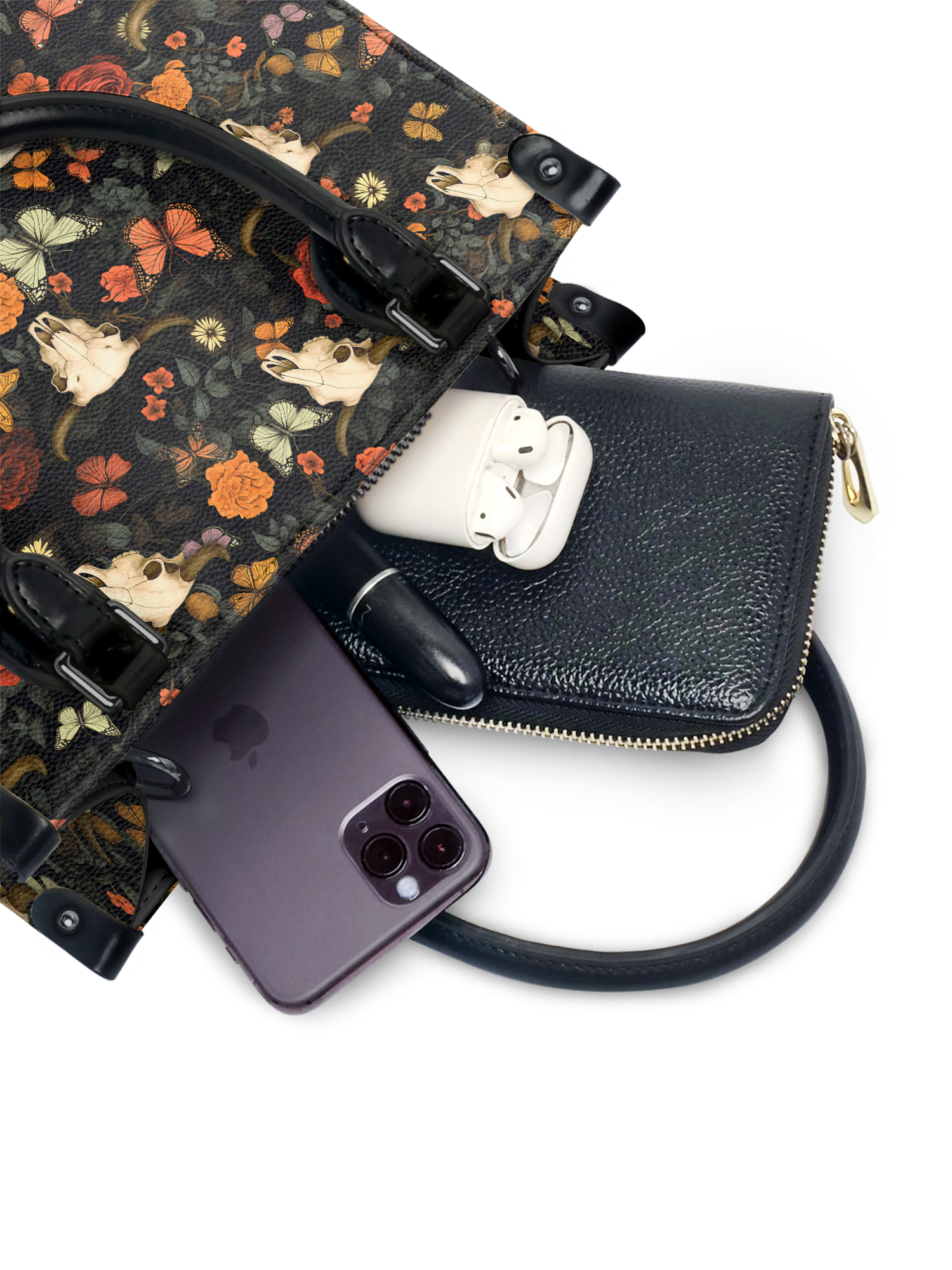 "Thornfall" - Black Interior - Small Leather Handbag