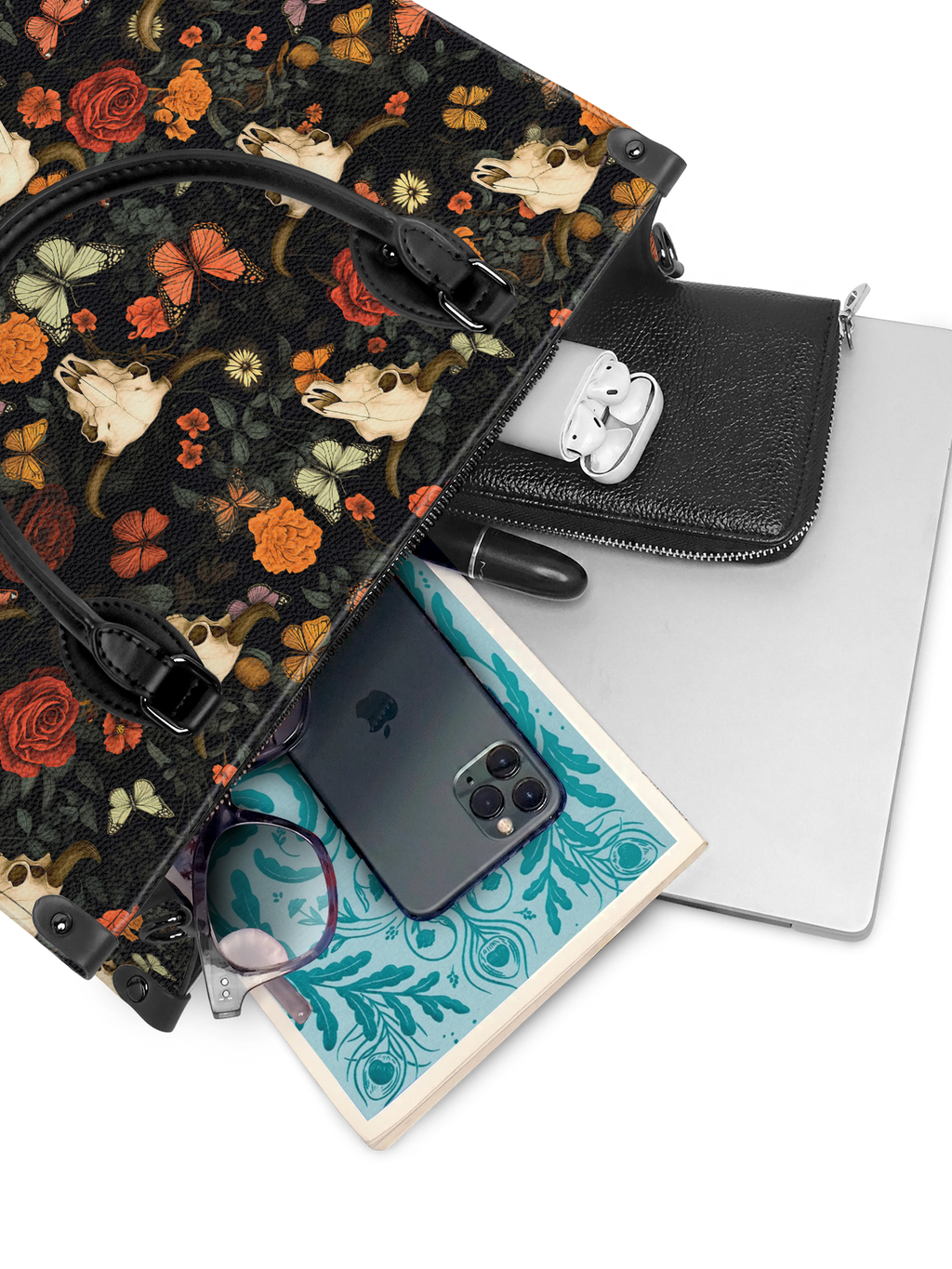 "Thornfall" - Black Interior - Leather Handbag