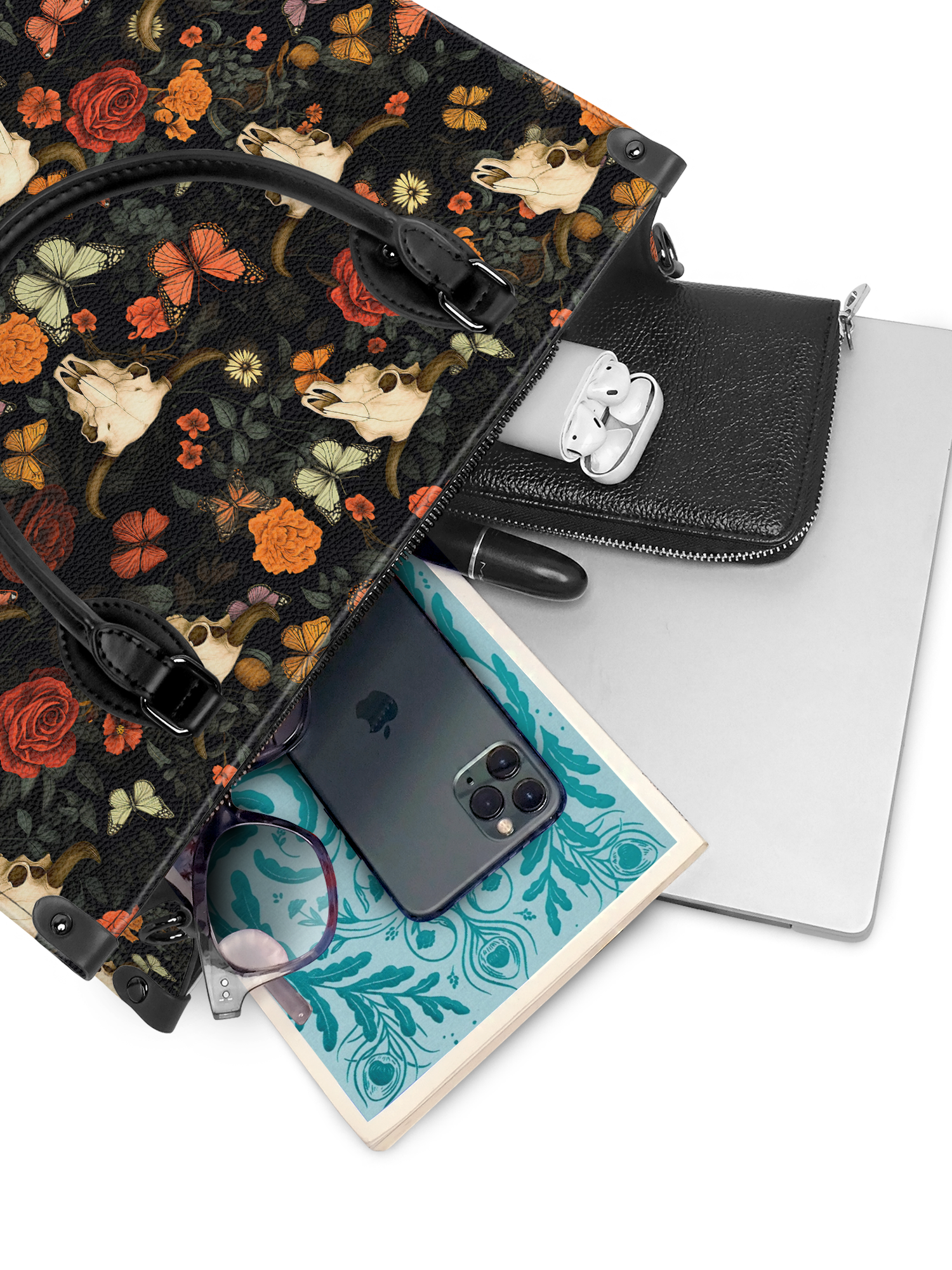 "Thornfall" - Black Interior - Leather Handbag