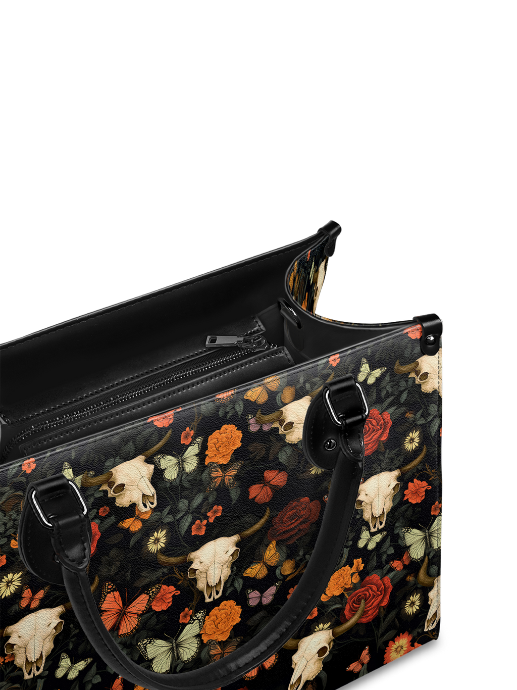 "Thornfall" - Black Interior - Leather Handbag