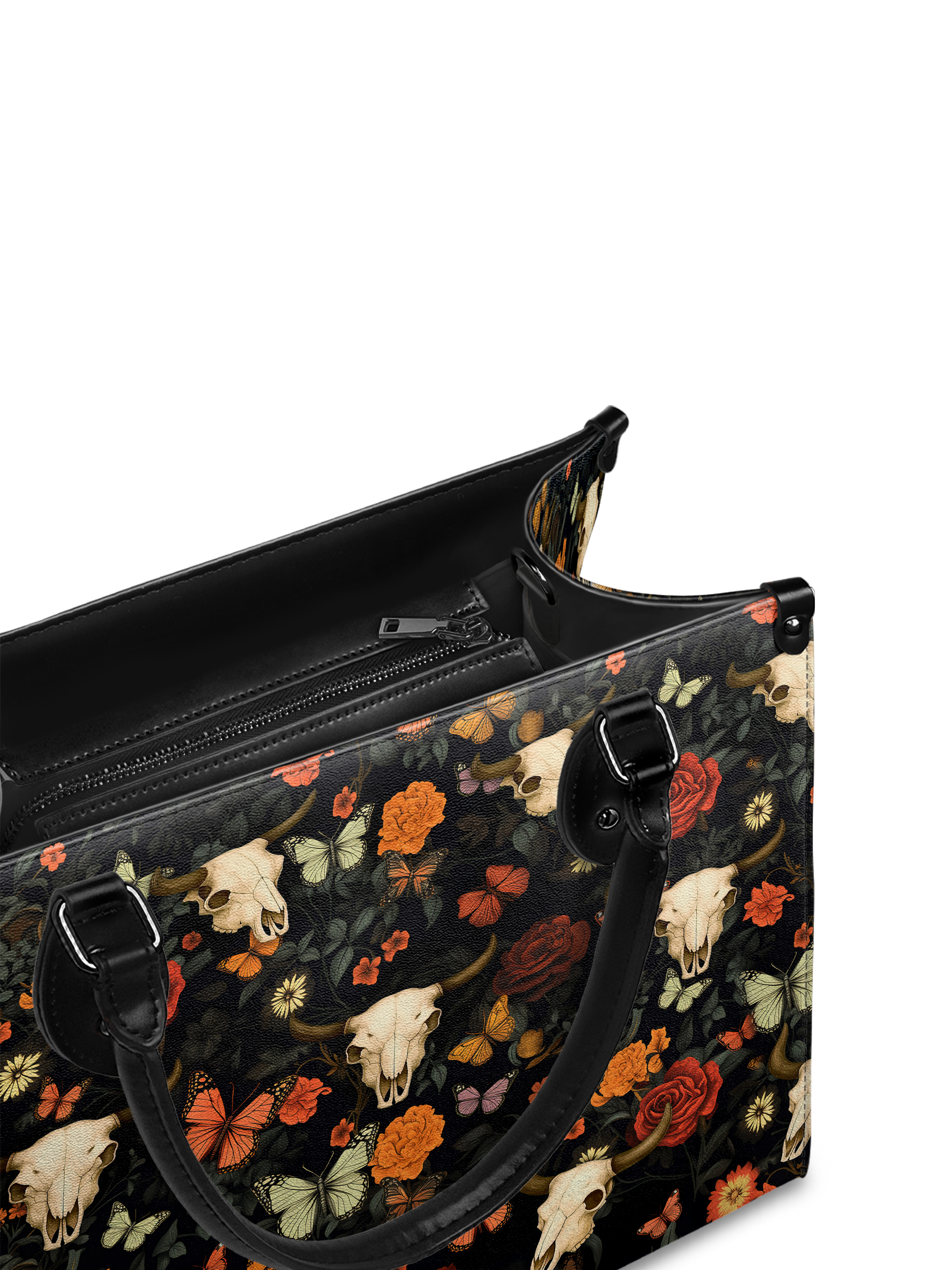 "Thornfall" - Black Interior - Leather Handbag