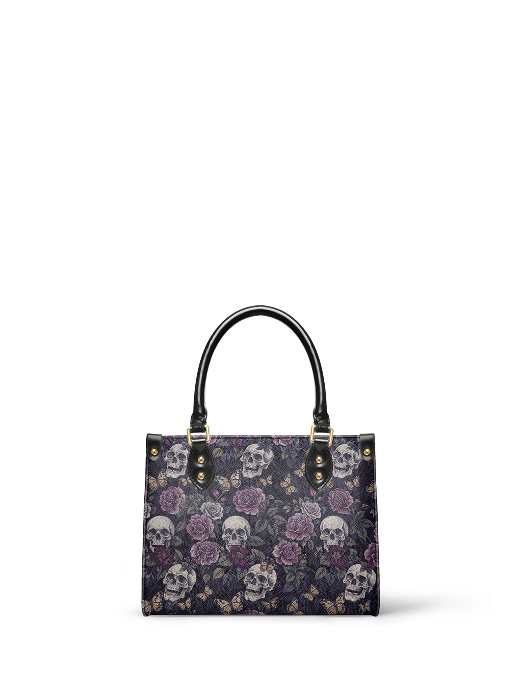 "Noctaflora" - Yellow Interior - Small Leather Handbag