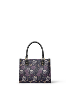 "Noctaflora" - Yellow Interior - Small Leather Handbag