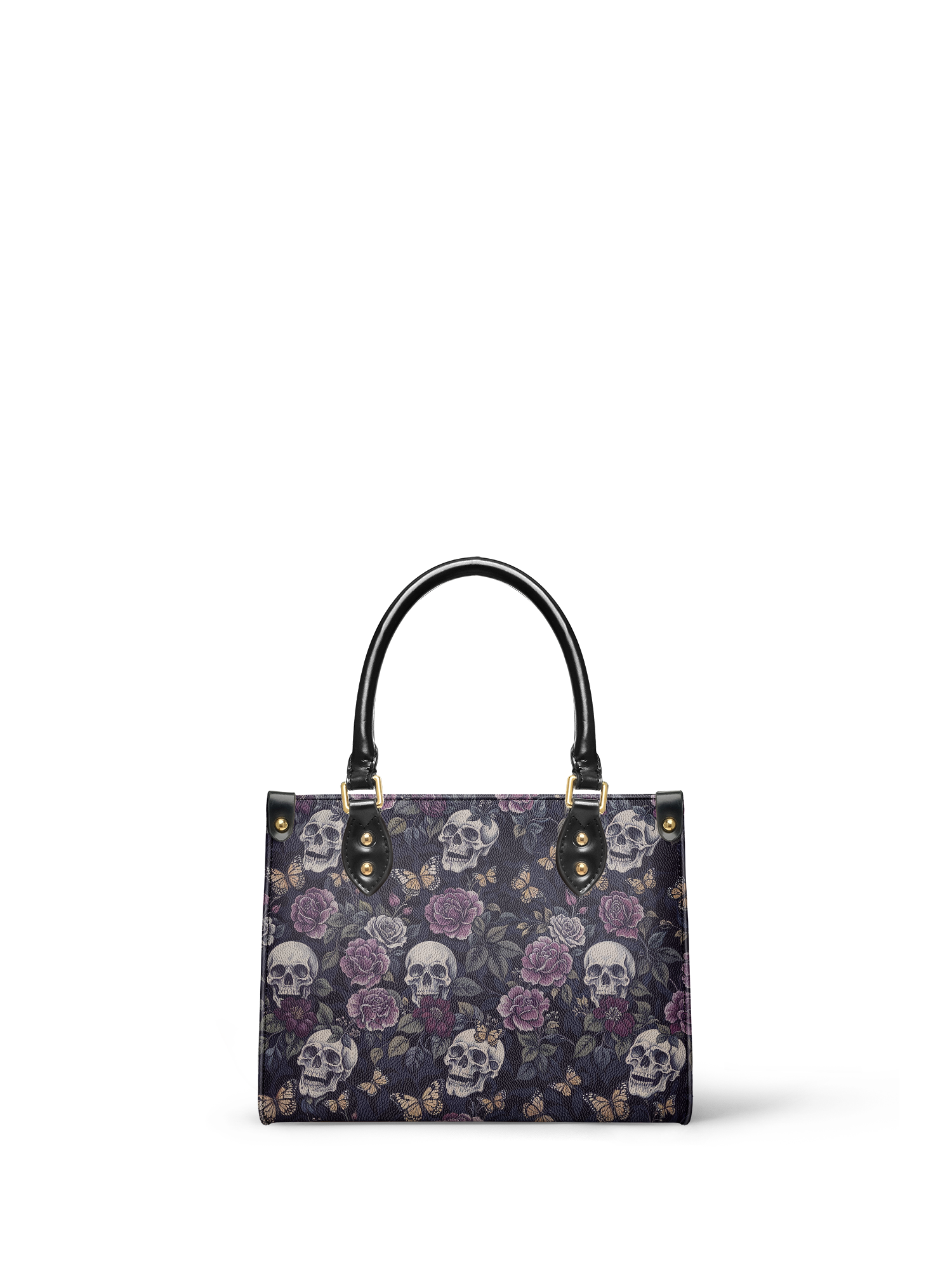 "Noctaflora" - Yellow Interior - Small Leather Handbag