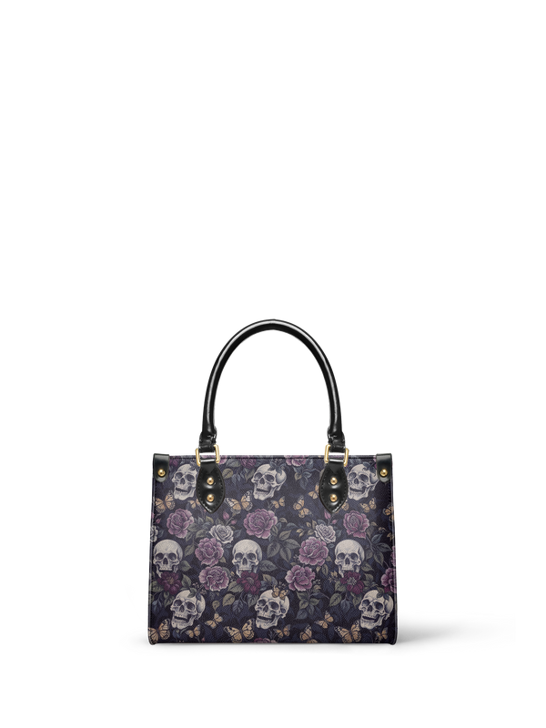 "Noctaflora" - Yellow Interior - Small Leather Handbag