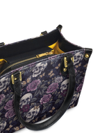 "Noctaflora" - Yellow Interior - Small Leather Handbag