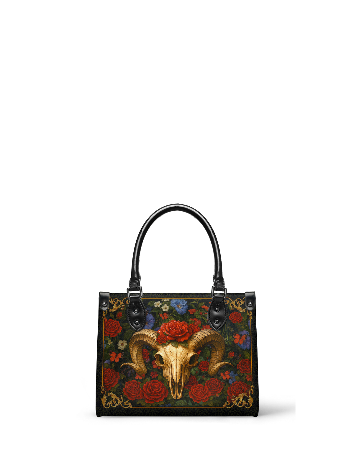 "Rosethorn" - Black Interior - Small Leather Handbag