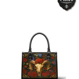 "Rosethorn" - Black Interior - Small Leather Handbag