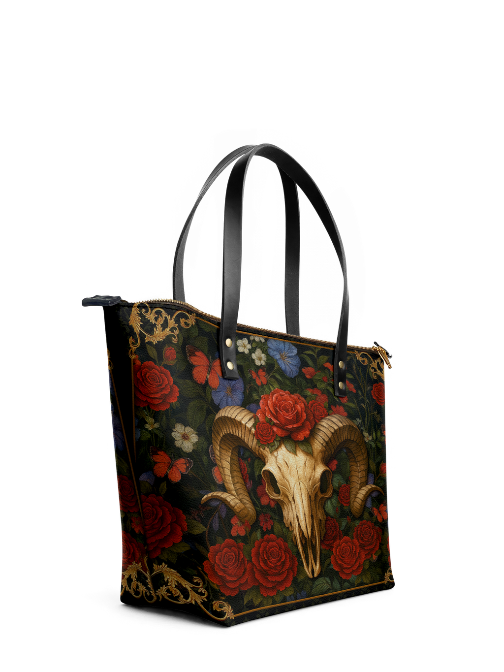 "Rosethorn" Leather Tote Bag