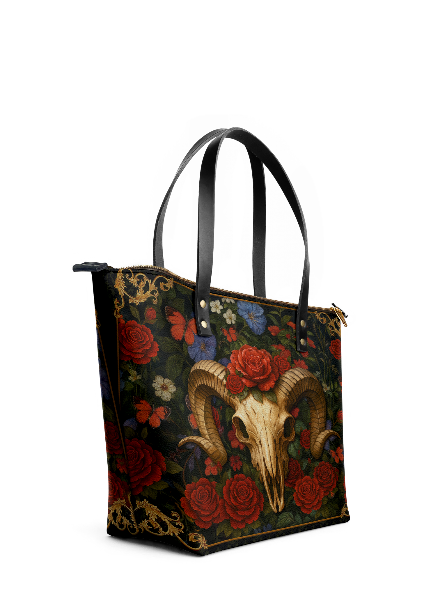 "Rosethorn" Leather Tote Bag