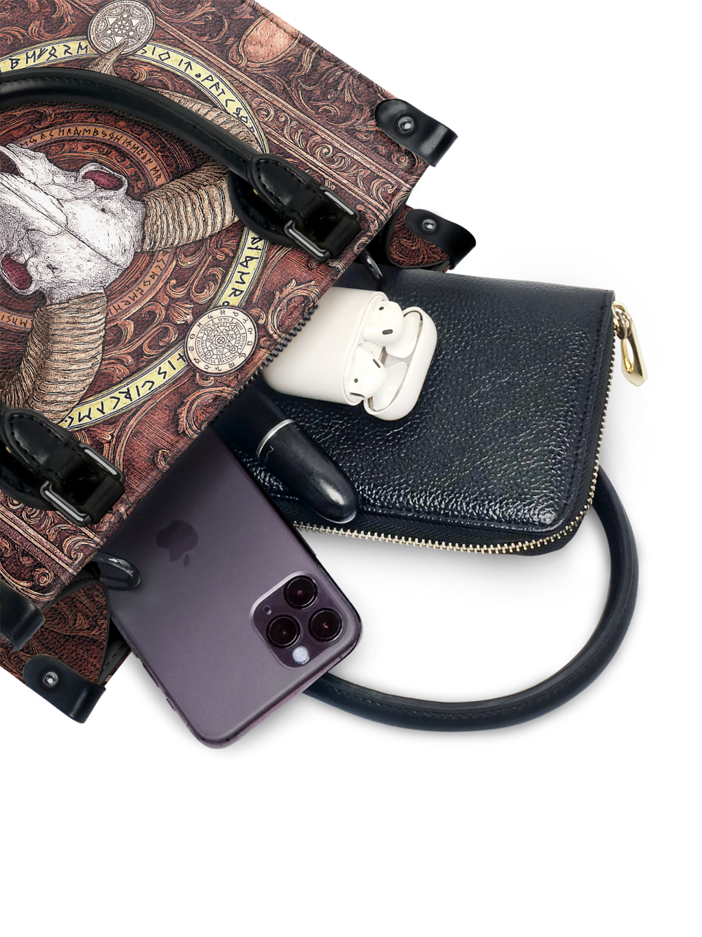 "Hexram" - Black Interior - Small Leather Handbag