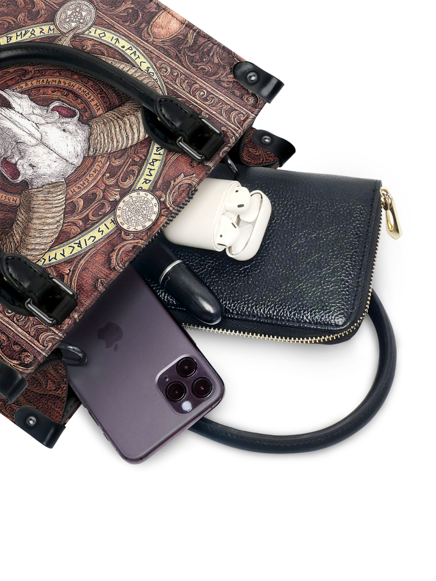 "Hexram" - Black Interior - Small Leather Handbag