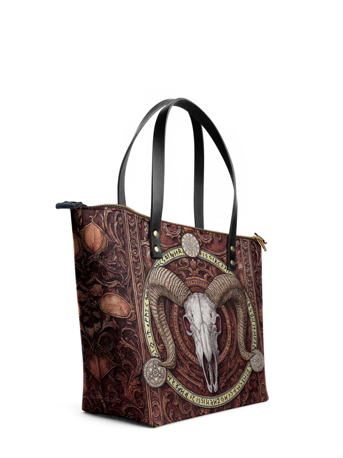 "Hexram" Leather Tote Bag
