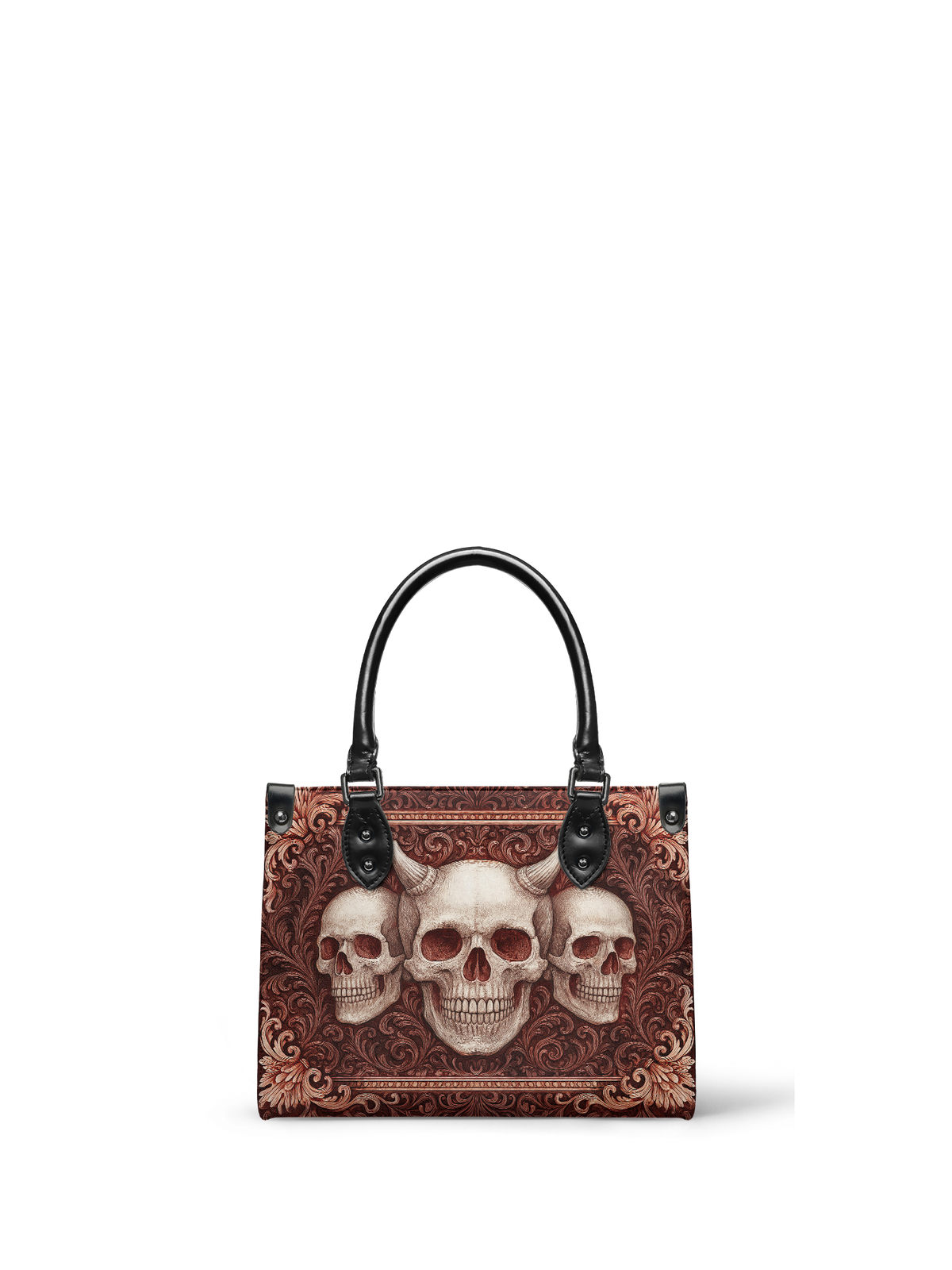 "Triskelion" - Black Interior - Small Leather Handbag