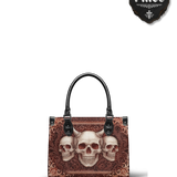 "Triskelion" - Black Interior - Small Leather Handbag