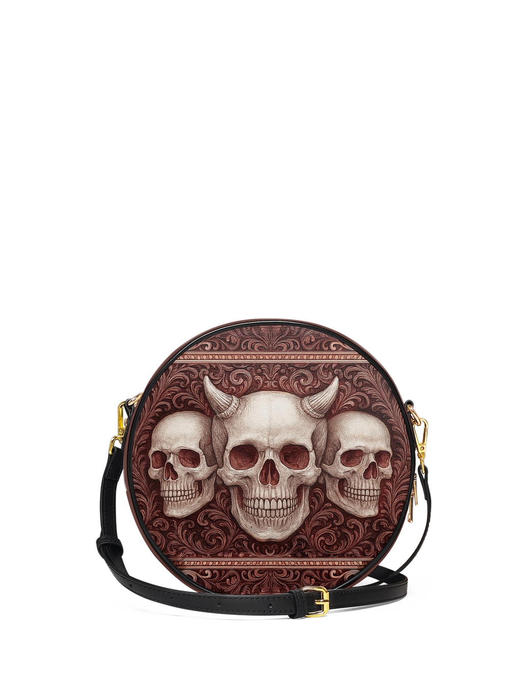 "Triskelion" Circle Crossbody Bag