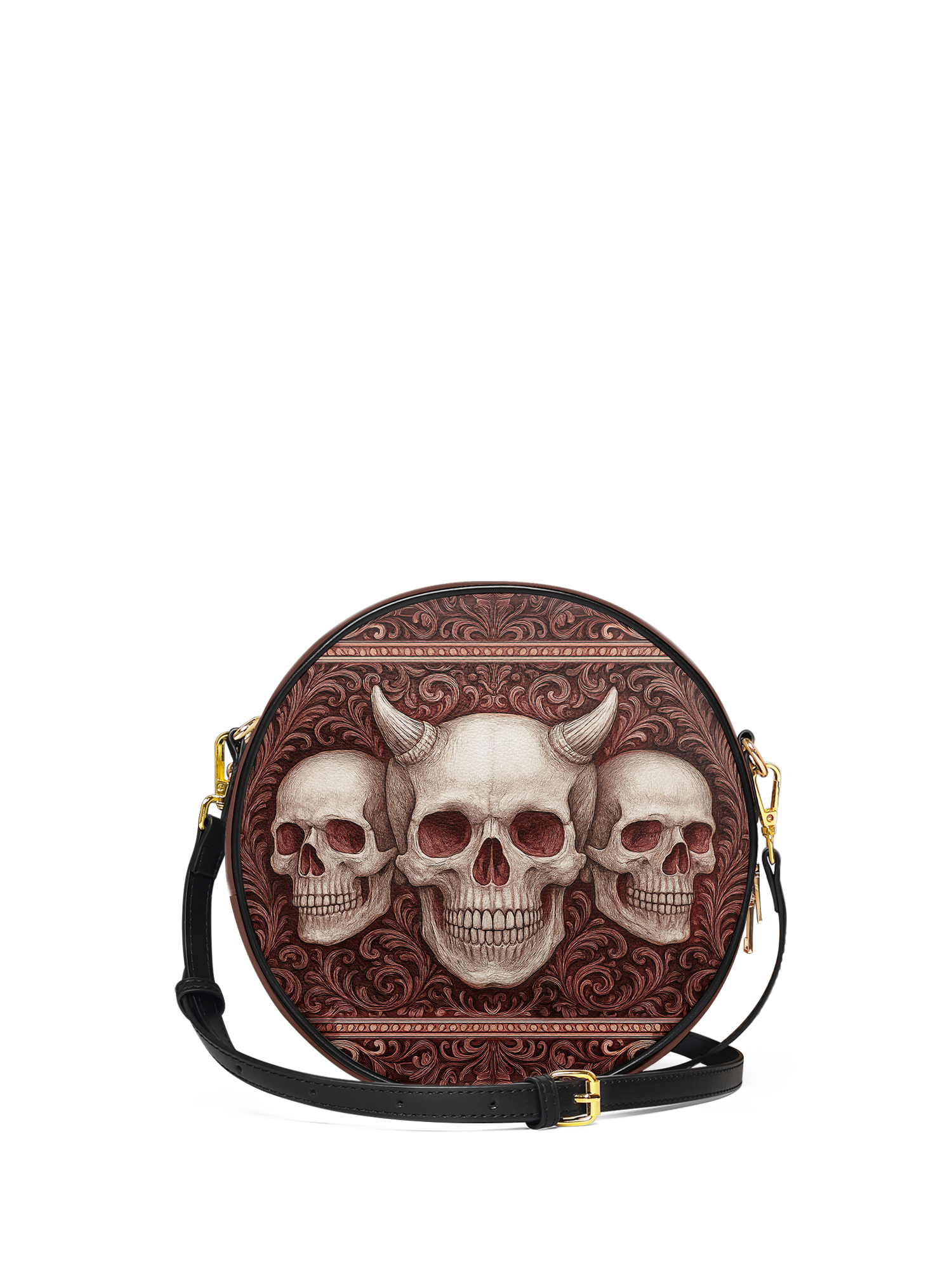 "Triskelion" Circle Crossbody Bag