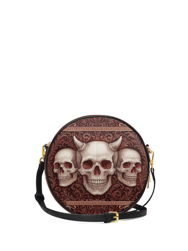 "Triskelion" Circle Crossbody Bag