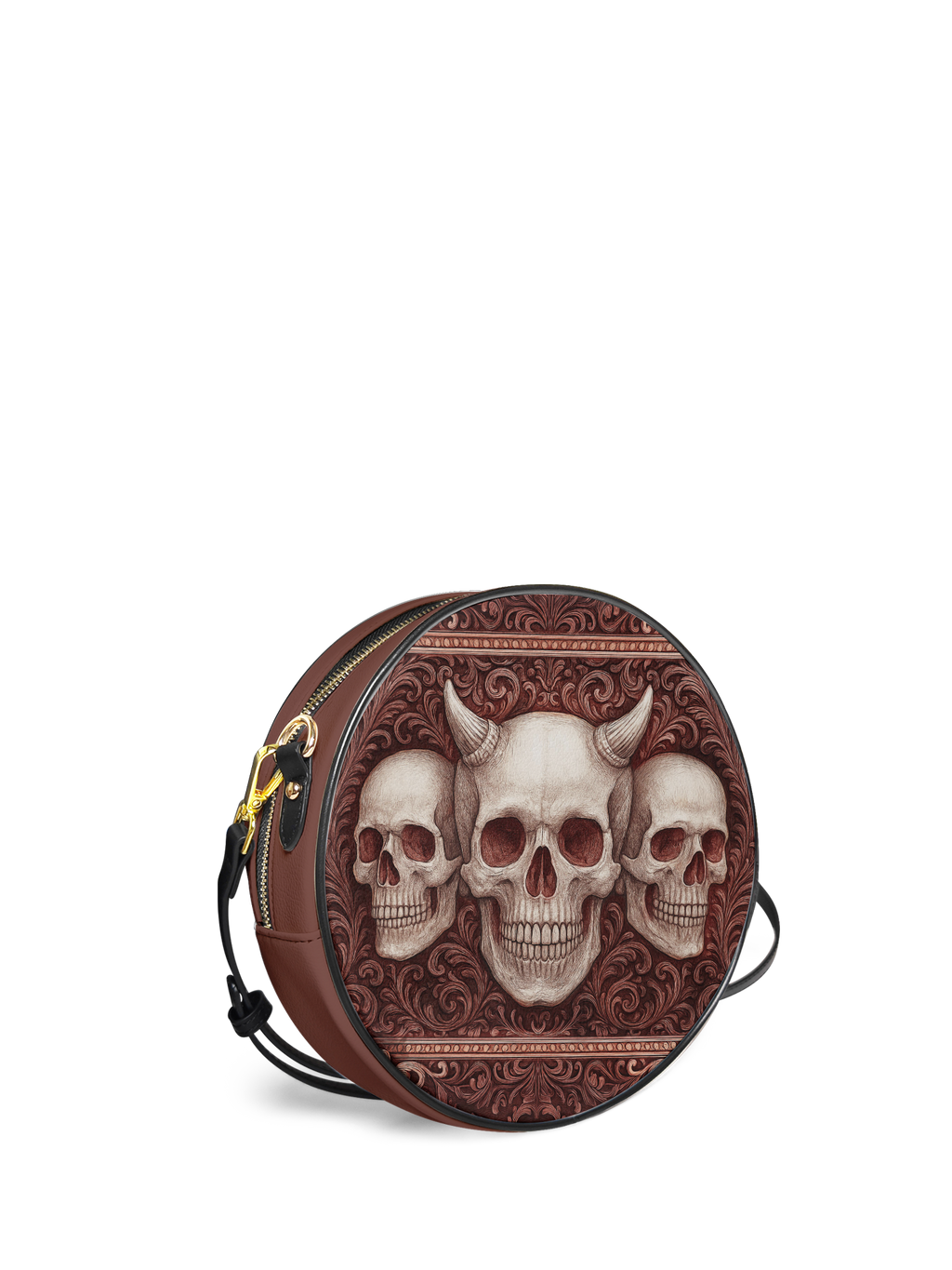 "Triskelion" Circle Crossbody Bag