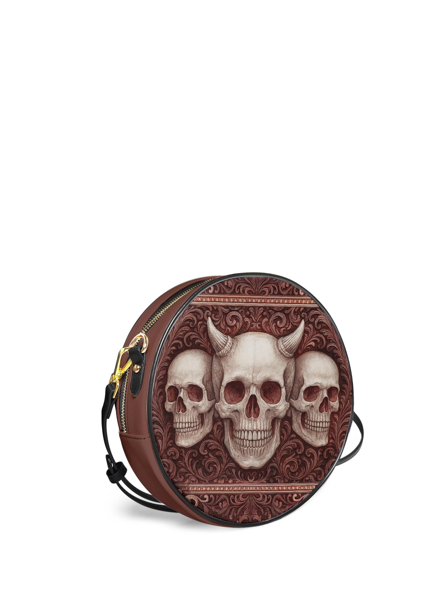 "Triskelion" Circle Crossbody Bag
