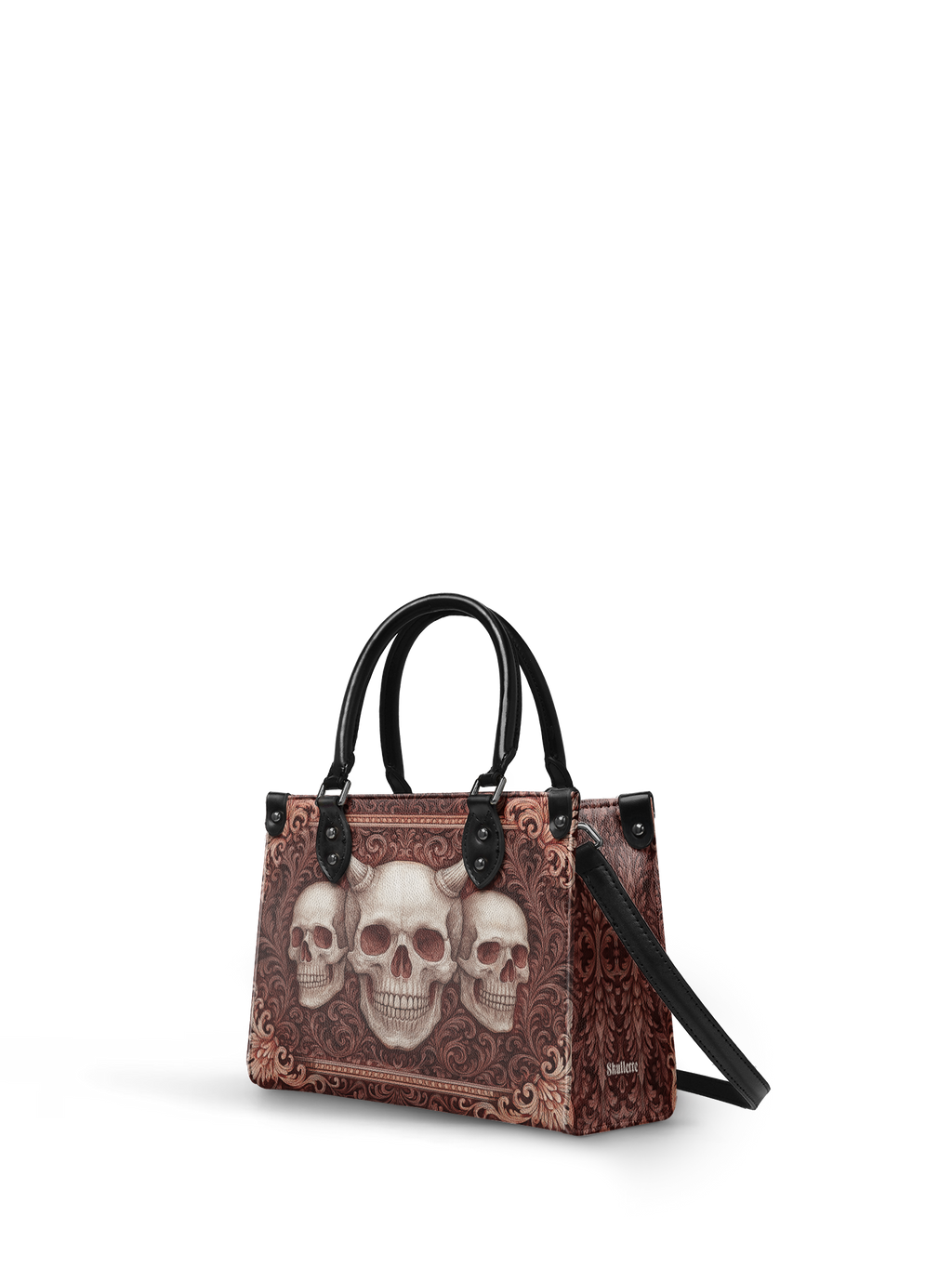 "Triskelion" - Black Interior - Small Leather Handbag