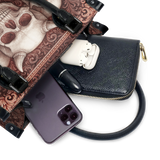 "Triskelion" - Black Interior - Small Leather Handbag - 100.1 DEAL