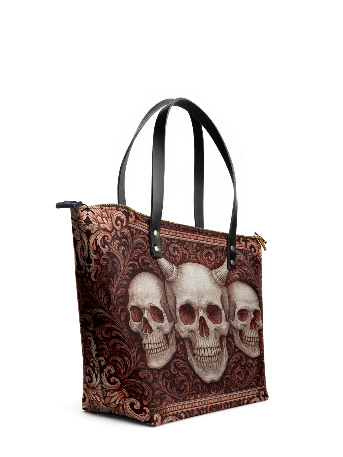 "Triskelion" Leather Tote Bag