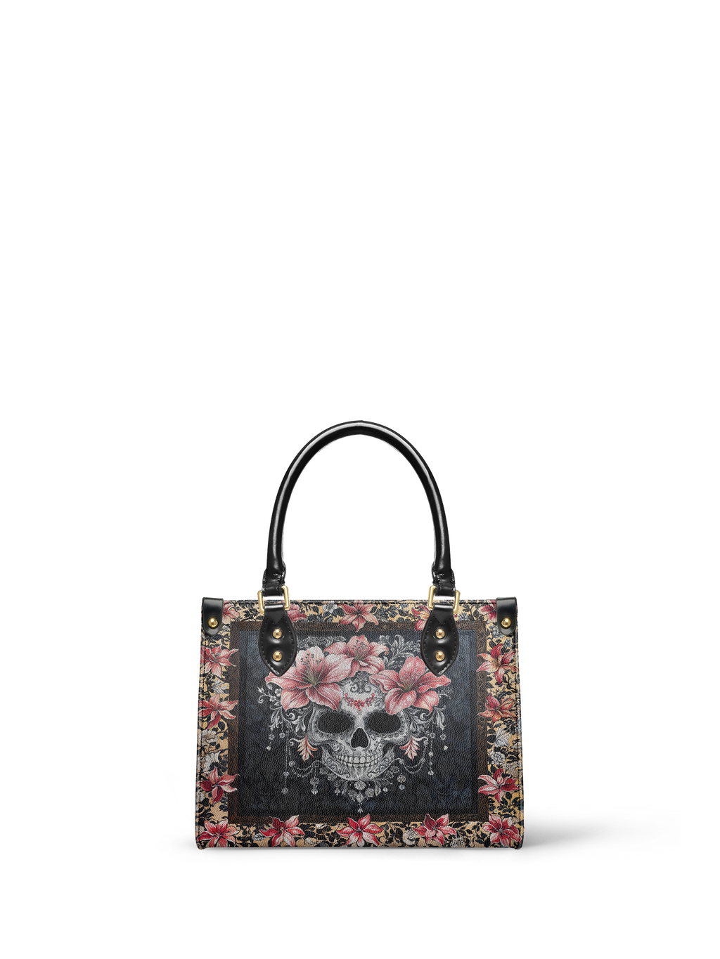 "Roselace" - Yellow Interior - Small Leather Handbag