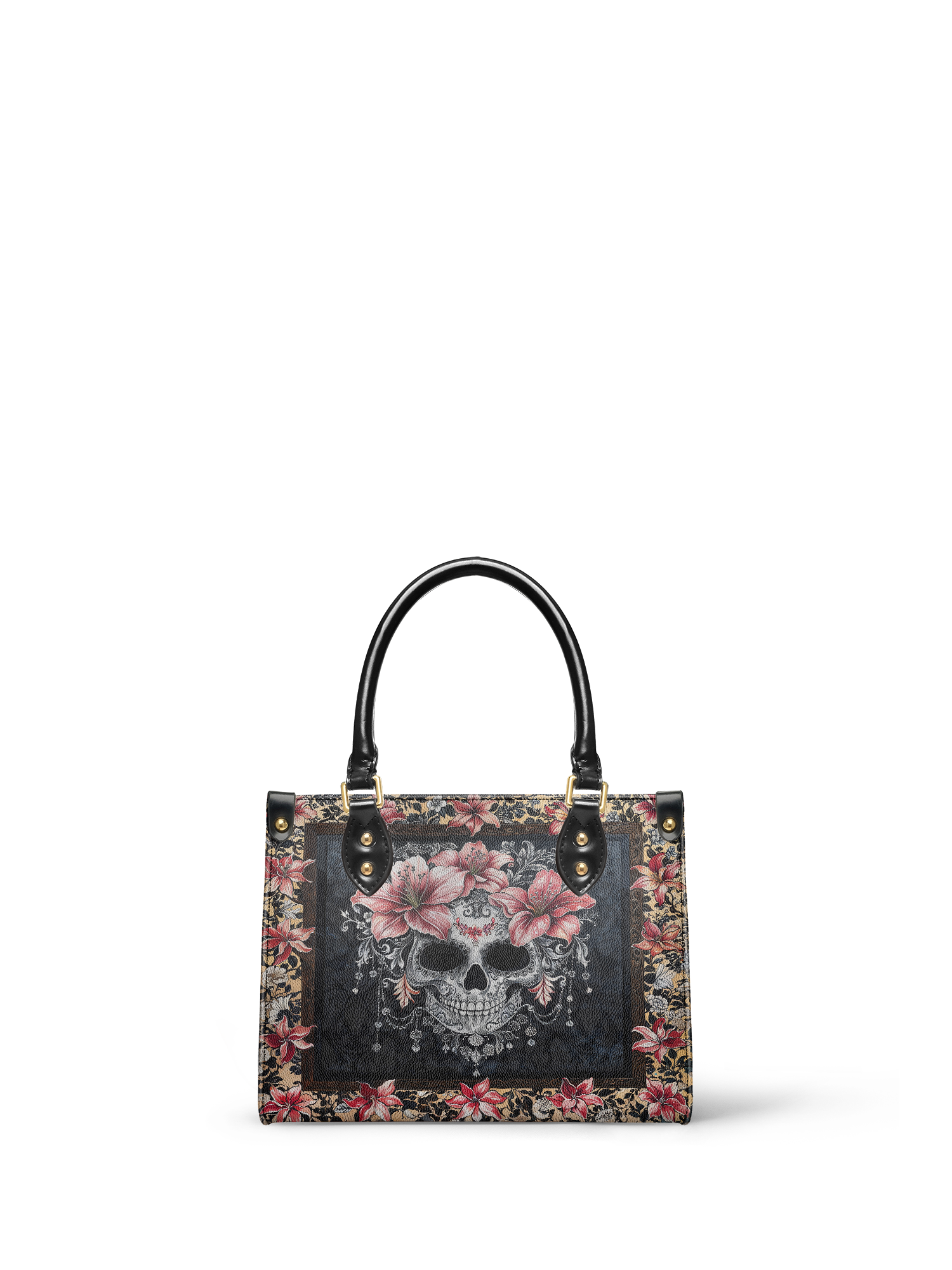 "Roselace" - Yellow Interior - Small Leather Handbag