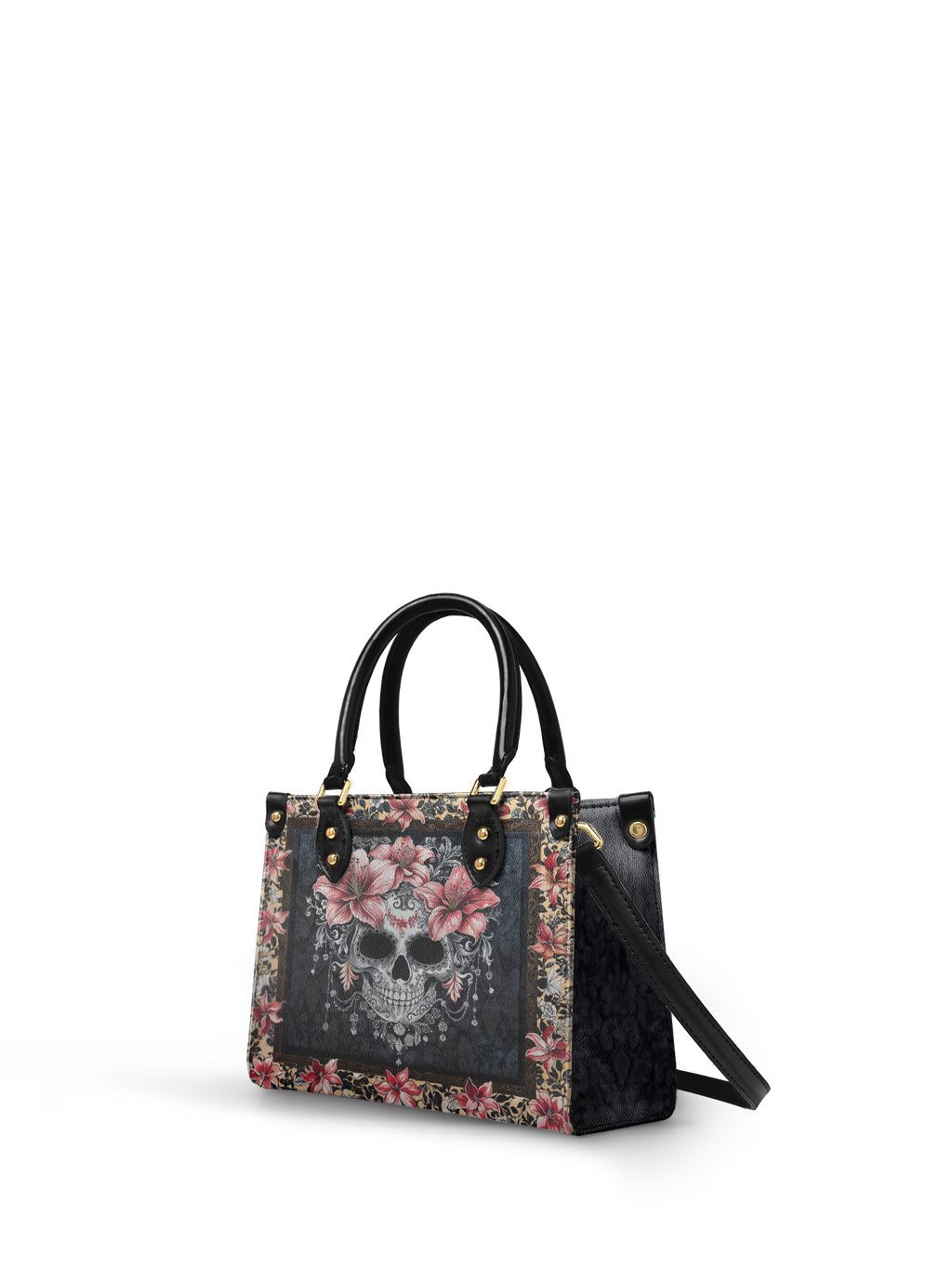 "Roselace" - Yellow Interior - Small Leather Handbag