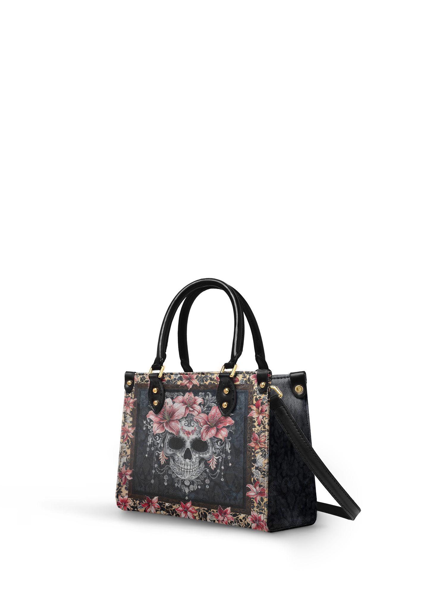 "Roselace" - Yellow Interior - Small Leather Handbag