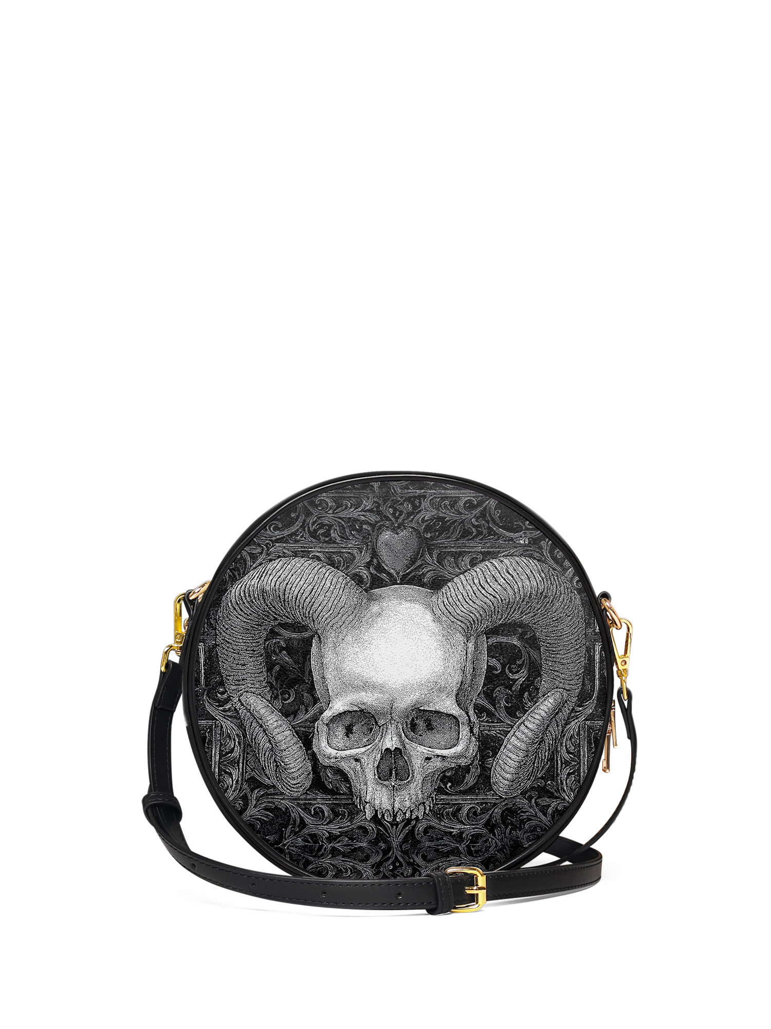 "Grimcrown" Circle Crossbody Bag