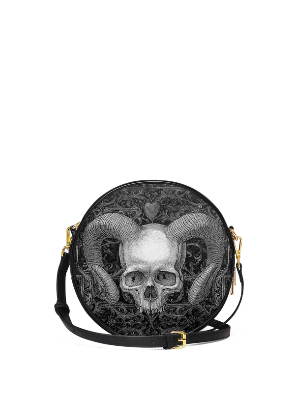"Grimcrown" Circle Crossbody Bag