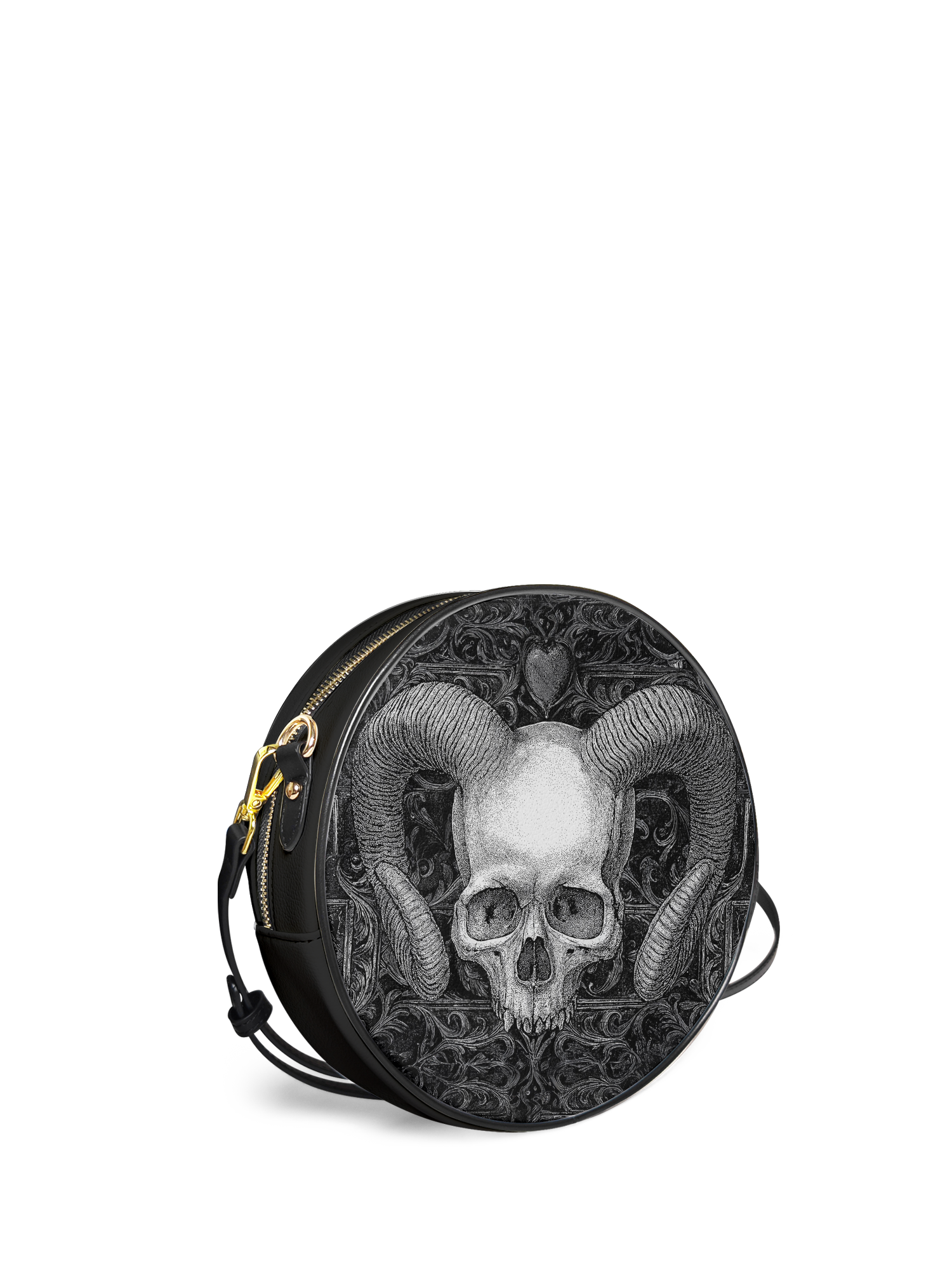 "Grimcrown" Circle Crossbody Bag