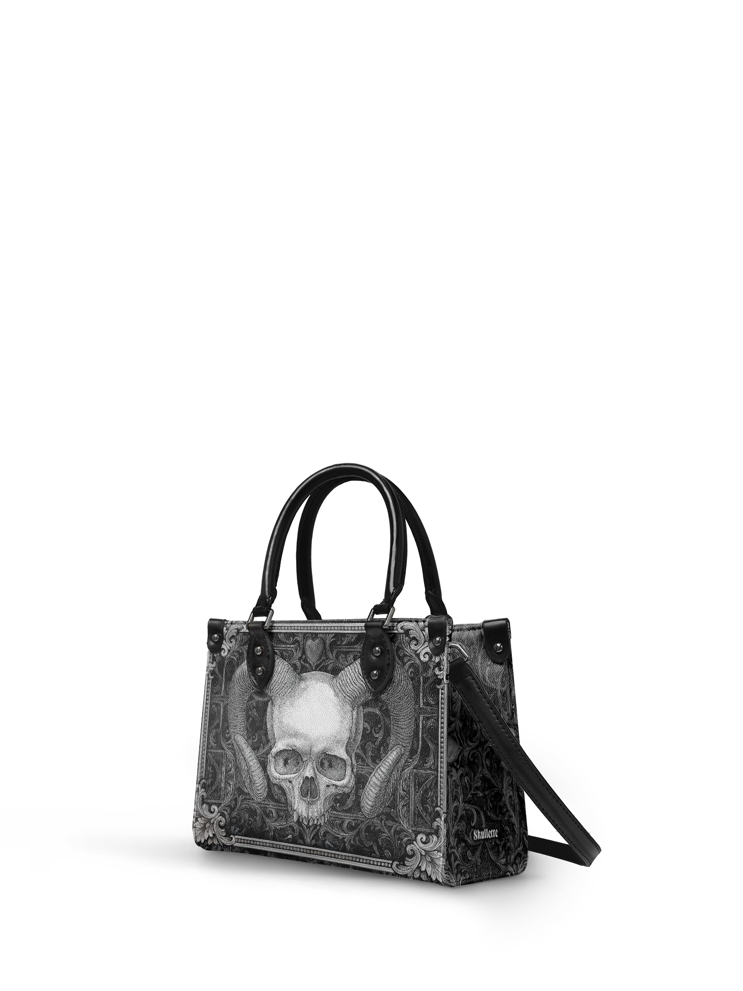 "Grimcrown" - Black Interior - Small Leather Handbag