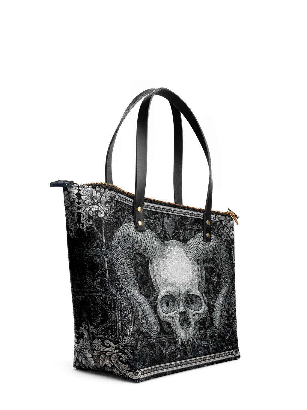 "Grimcrown" Leather Tote Bag