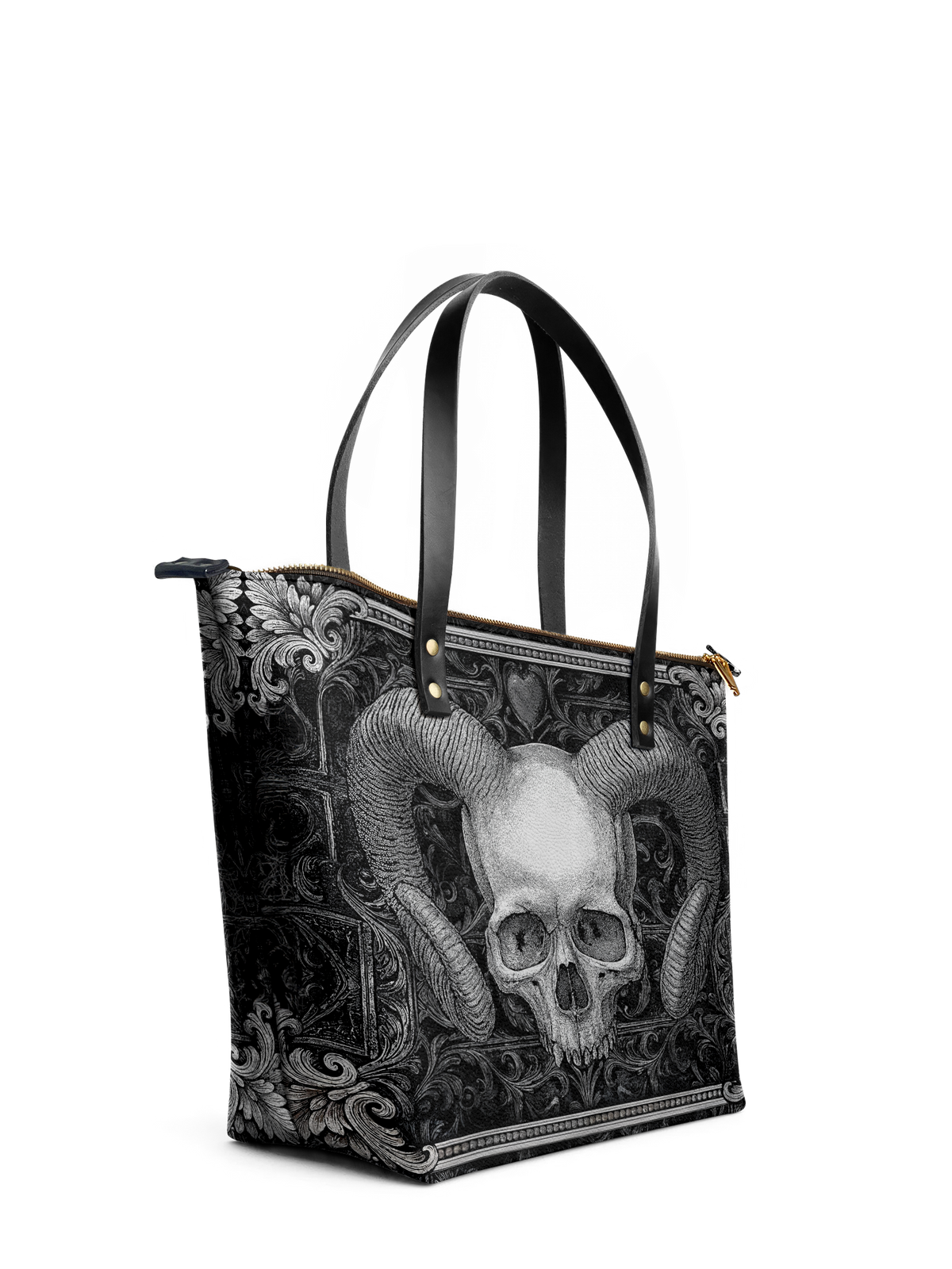"Grimcrown" Leather Tote Bag
