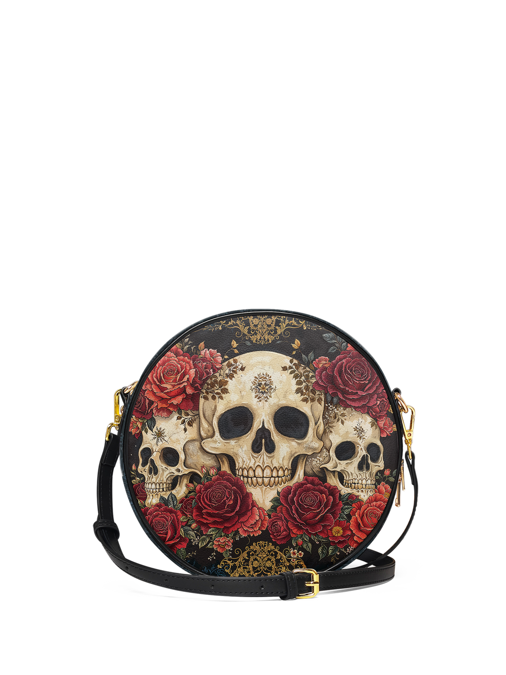"Bloodrose" Circle Crossbody Bag