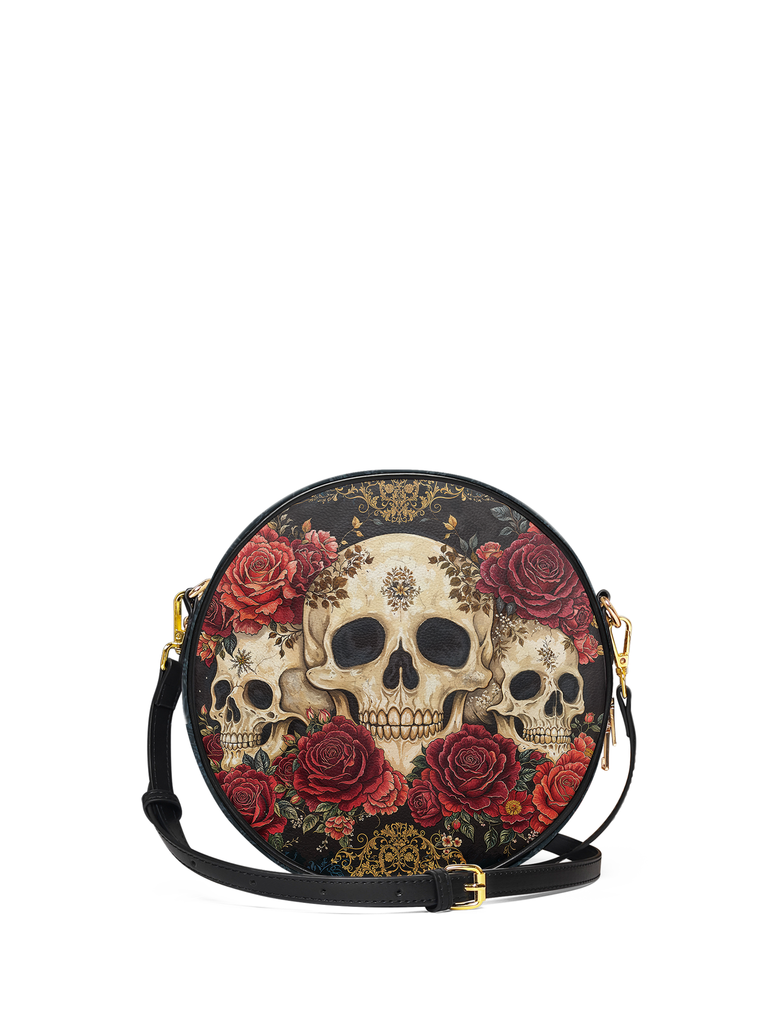 "Bloodrose" Circle Crossbody Bag