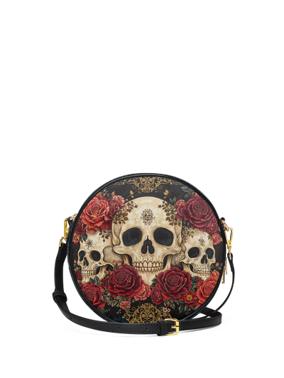 "Bloodrose" Circle Crossbody Bag