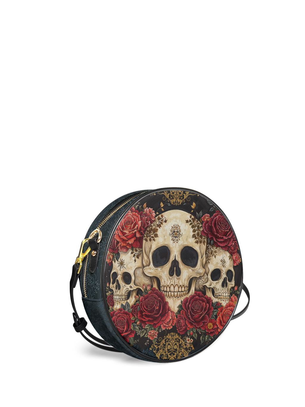 "Bloodrose" Circle Crossbody Bag
