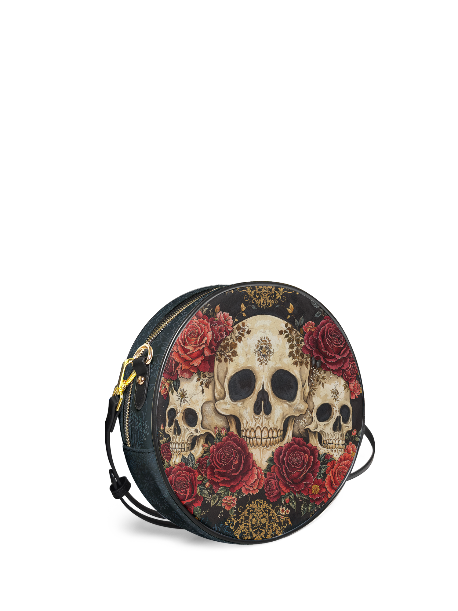 "Bloodrose" Circle Crossbody Bag