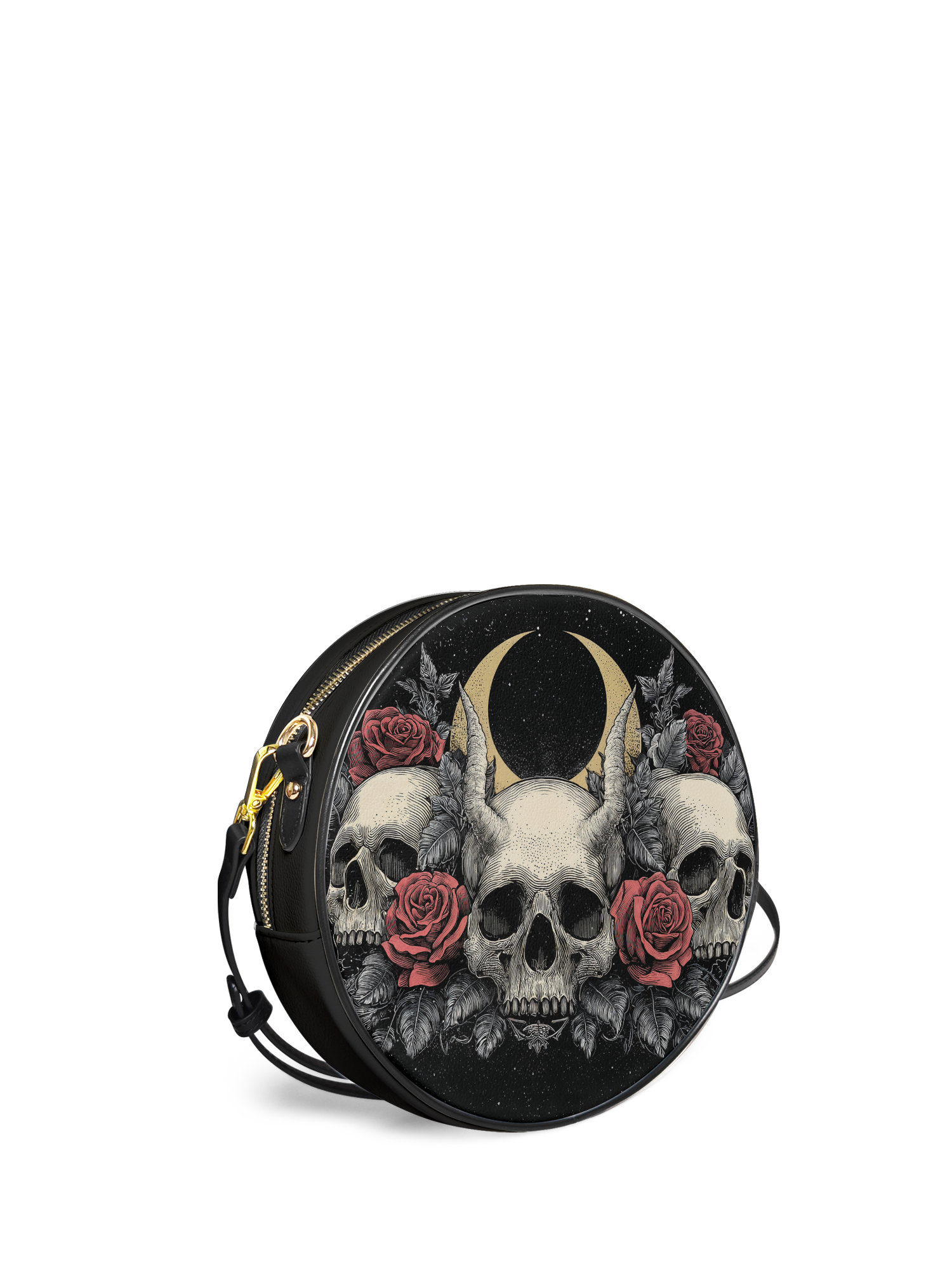 "Nightrosary" Circle Crossbody Bag