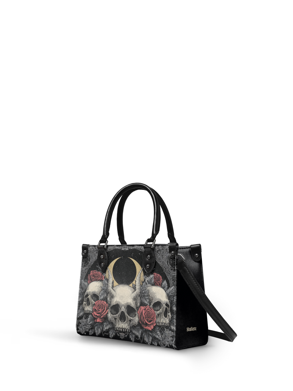 "Nightrosary" - Black Interior - Small Leather Handbag