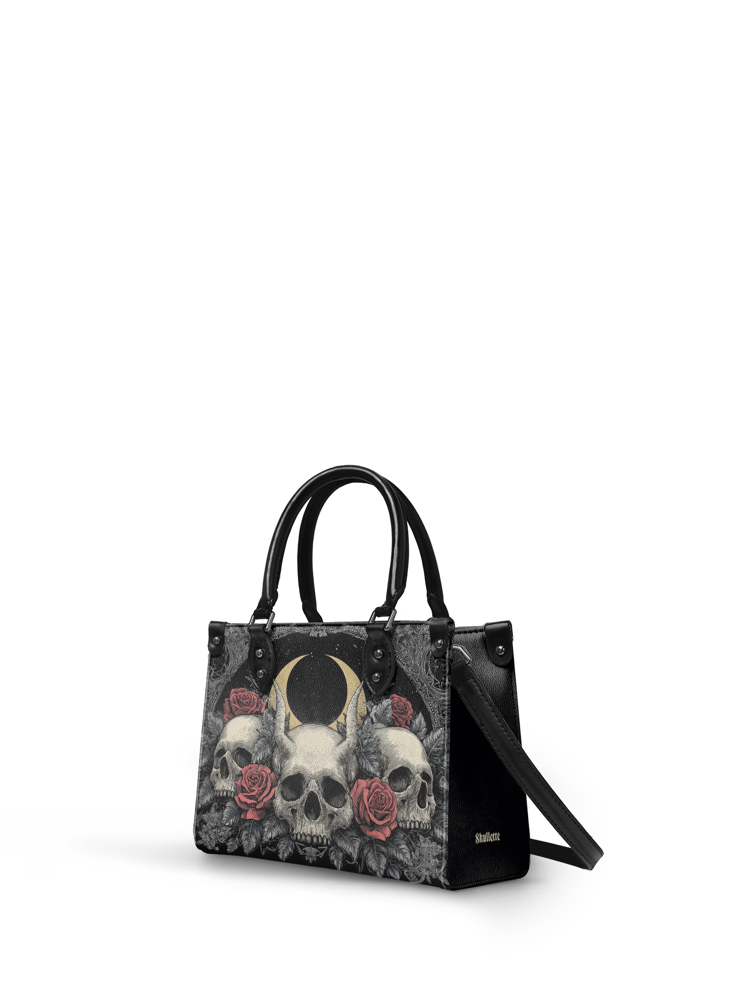 "Nightrosary" - Black Interior - Small Leather Handbag