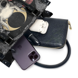 "Nightrosary" - Black Interior - Small Leather Handbag