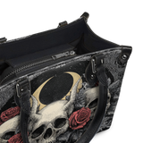 "Nightrosary" - Black Interior - Small Leather Handbag